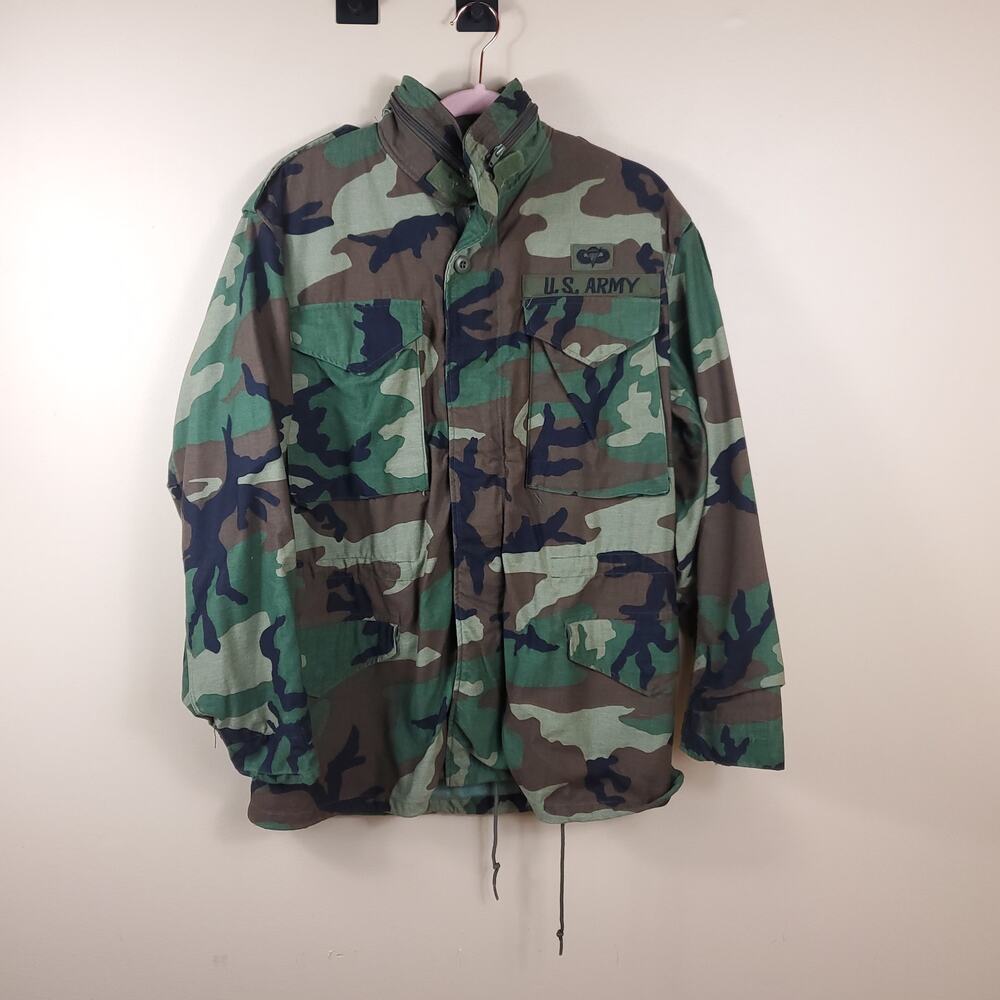 Army Cold Weather Combat Jacket in Woodland Camo Size S